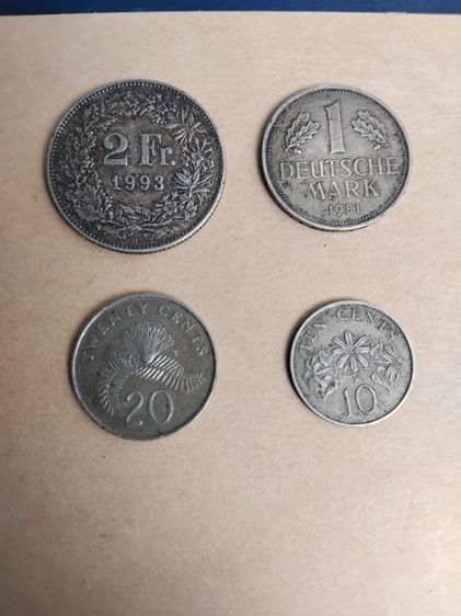 เหรียญสะสมเงินต่างประเทศ ยก1ชุดมีทั้งหมด4เหรียญ รูปที่ 2