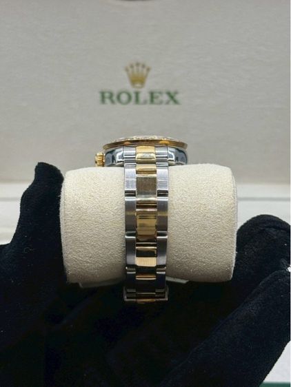 Rolex Datejust Lady 26mm – หน้าแผ่นเสียงเงิน ตัวเรือน Yellowgold รูปที่ 6
