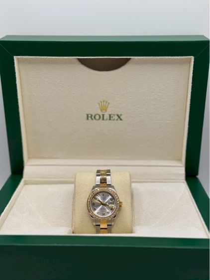 หลากสี Rolex Datejust Lady 26mm – หน้าแผ่นเสียงเงิน ตัวเรือน Yellowgold
