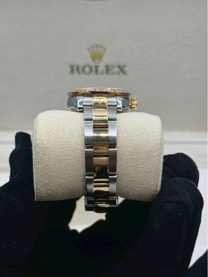 Rolex Datejust Lady 26mm – หน้าแผ่นเสียงเงิน ตัวเรือน Yellowgold รูปที่ 8
