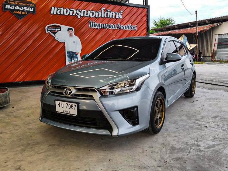 Toyota Yaris 2014 1.2 J Sedan เบนซิน ไม่ติดแก๊ส เกียร์อัตโนมัติ เทา