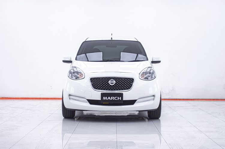 Nissan March 2015 1.2 E Sedan เบนซิน ไม่ติดแก๊ส เกียร์อัตโนมัติ ขาว รูปที่ 4