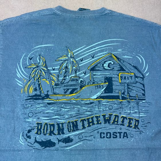 เสื้อยืด Costa ผ้าฝอกใหม่มาก Size M