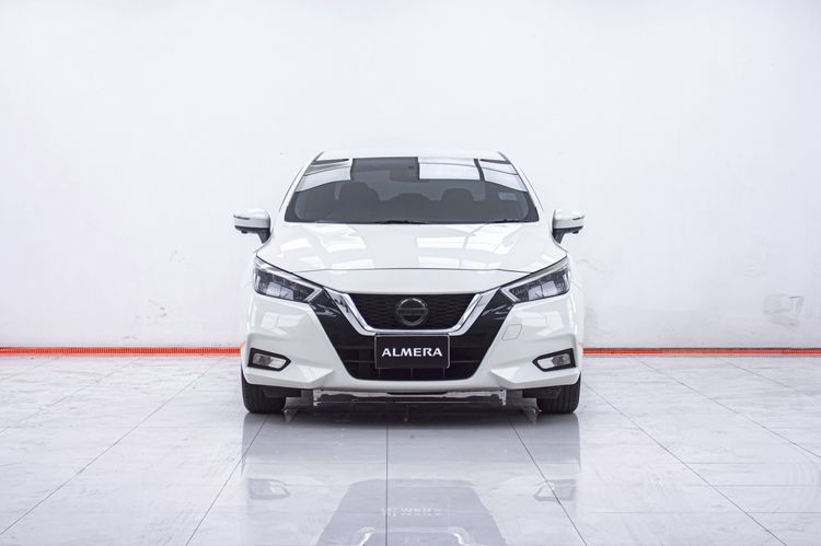 Nissan Almera 2020 1.0 V Sedan เบนซิน ไม่ติดแก๊ส เกียร์อัตโนมัติ ขาว รูปที่ 4