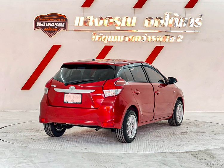 Toyota Yaris 2014 1.2 E Sedan เบนซิน ไม่ติดแก๊ส เกียร์อัตโนมัติ แดง รูปที่ 3
