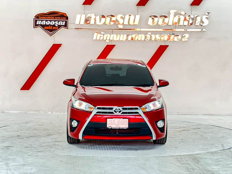 Toyota Yaris 2014 1.2 E Sedan เบนซิน ไม่ติดแก๊ส เกียร์อัตโนมัติ แดง รูปที่ 2