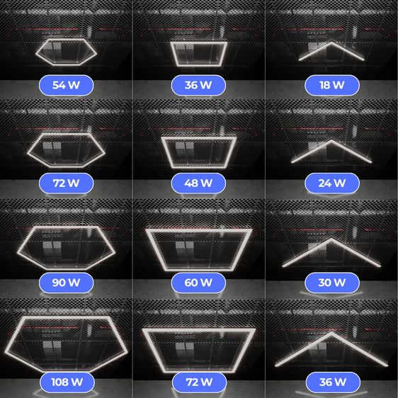 หลอดไฟ LED ไฟรังผึ้ง 9W-18W อะไหล่ Honeycomb แต่งรถ โมดูลาร์ ครบชุด พร้อมส่ง รูปที่ 9