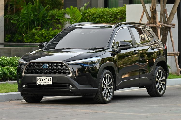 รถ Toyota Corolla Cross 1.8 Hybrid Premium Safety สี ดำ