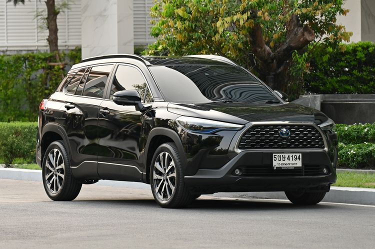 Toyota Corolla Cross 2021 1.8 Hybrid Premium Safety Utility-car เบนซิน ไม่ติดแก๊ส เกียร์อัตโนมัติ ดำ รูปที่ 2