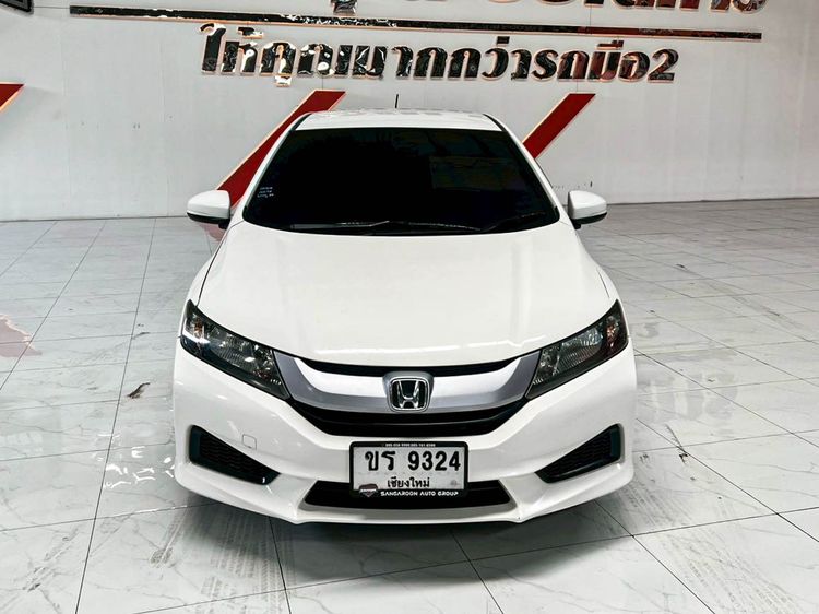 Honda City 2014 1.5 S Sedan เบนซิน ไม่ติดแก๊ส เกียร์อัตโนมัติ ขาว รูปที่ 2