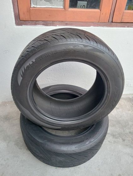 ขายยางเปอร์เช็น255,55R18.100VXLปี2020ดอกเหลือ,ขอบสวยๆ