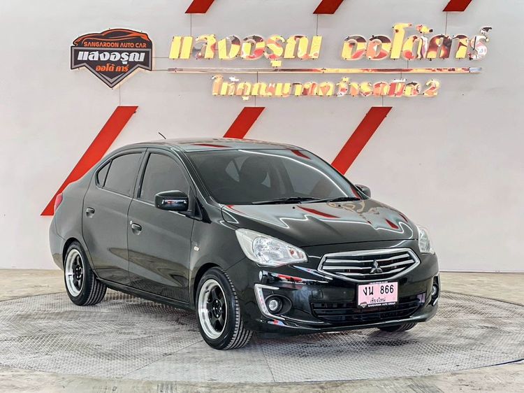Mitsubishi Attrage 2018 1.2 GLX Sedan เบนซิน ไม่ติดแก๊ส เกียร์อัตโนมัติ ดำ รูปที่ 3