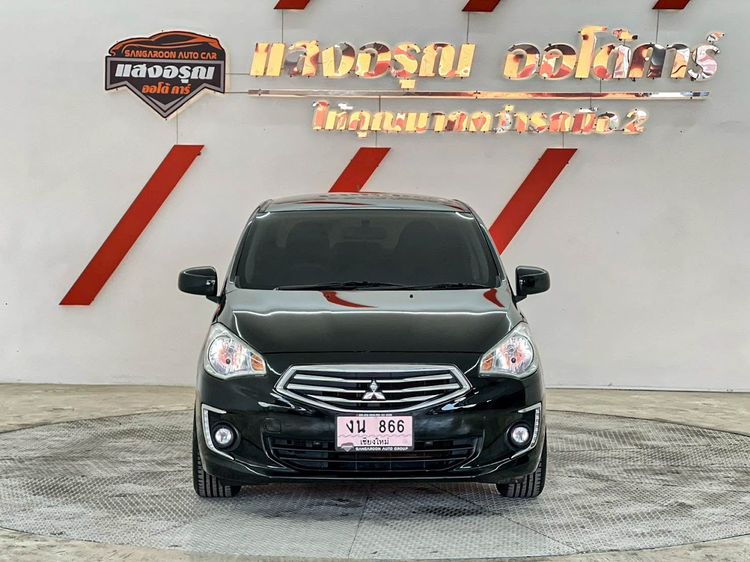 Mitsubishi Attrage 2018 1.2 GLX Sedan เบนซิน ไม่ติดแก๊ส เกียร์อัตโนมัติ ดำ รูปที่ 2