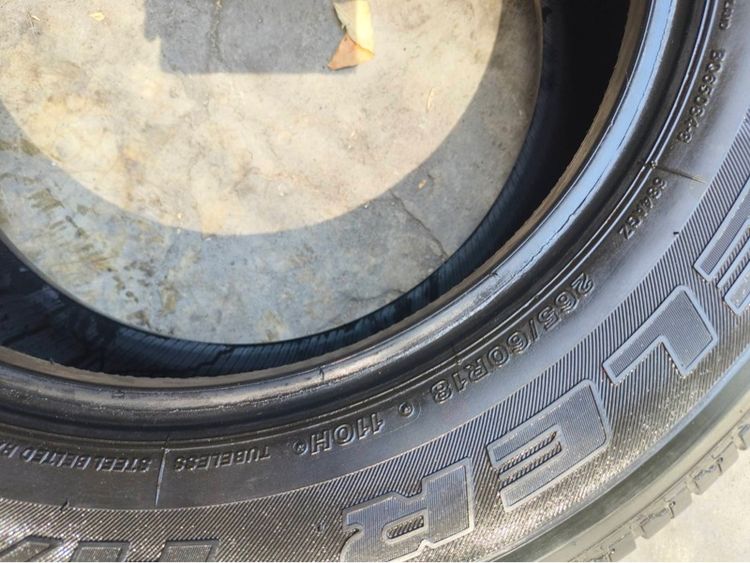 ยาง Bridgestone  HT 265 60 18 ปี 25 ชุดละ 8,000 บาทครับ รูปที่ 11