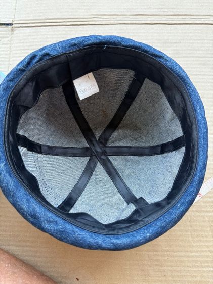 หมวก cap สวมไม่มีปีก ผ้ายีนส์ รูปที่ 6