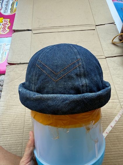 หมวกและหมวกแก๊ป หมวก cap สวมไม่มีปีก ผ้ายีนส์