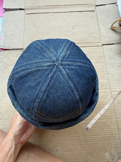 หมวก cap สวมไม่มีปีก ผ้ายีนส์ รูปที่ 2