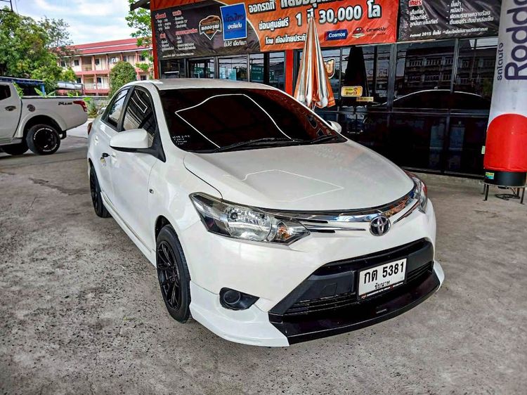Toyota Vios 2014 1.5 E Sedan เบนซิน ไม่ติดแก๊ส เกียร์อัตโนมัติ ขาว รูปที่ 3