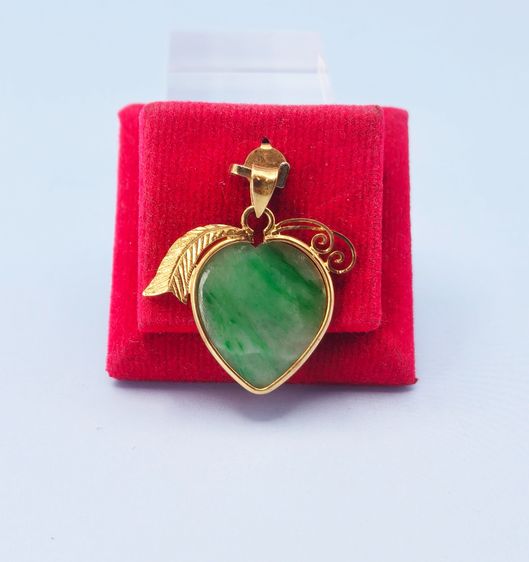 สร้อยคอและจี้ ทอง จี้หยกแท้