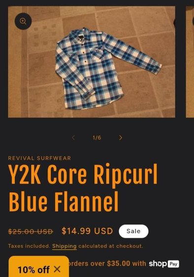 เสื้อลายสก็อต Ripcurl รูปที่ 11