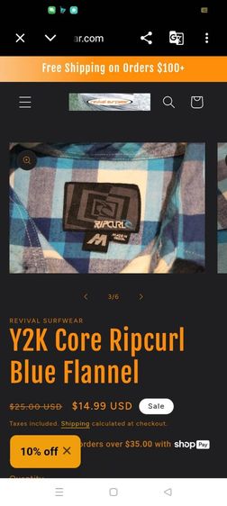 เสื้อลายสก็อต Ripcurl รูปที่ 12