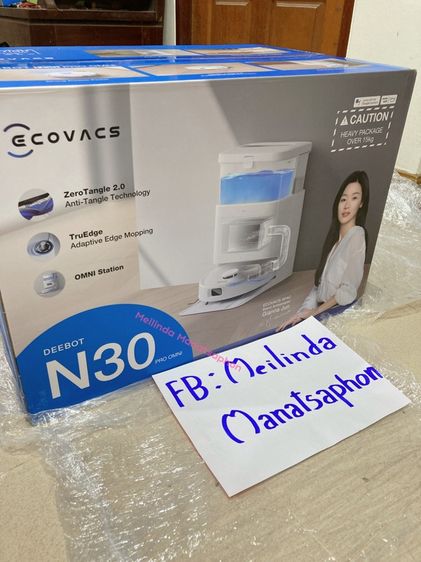 หุ่นยนต์ดูดฝุ่น Ecovacs Deebot N30 Pro Omni สีขาว ของใหม่ ไม่เคยใช้งาน