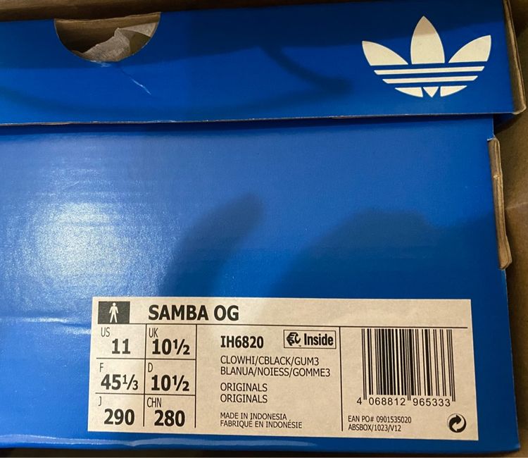 รองเท้าผู้ชาย Adidas SAMBA แท้มือ1 รูปที่ 4