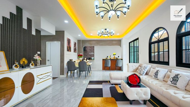 มีบางส่วน ขาย ทาวน์เฮ้าส์ 2 ชั้น หมู่บ้าน The Trust Town 3 ห้องนอน 2 ห้องน้ำ พื้นที่ 27.5 ตร.วา สวย เท่ เหมาะกับครอบครัวใหญ่ รูปที่ 2