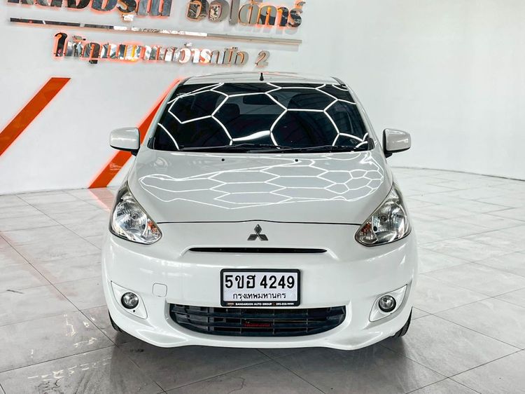 Mitsubishi Mirage 2013 1.2 GLS Limited Sedan เบนซิน ไม่ติดแก๊ส เกียร์อัตโนมัติ ขาว รูปที่ 2