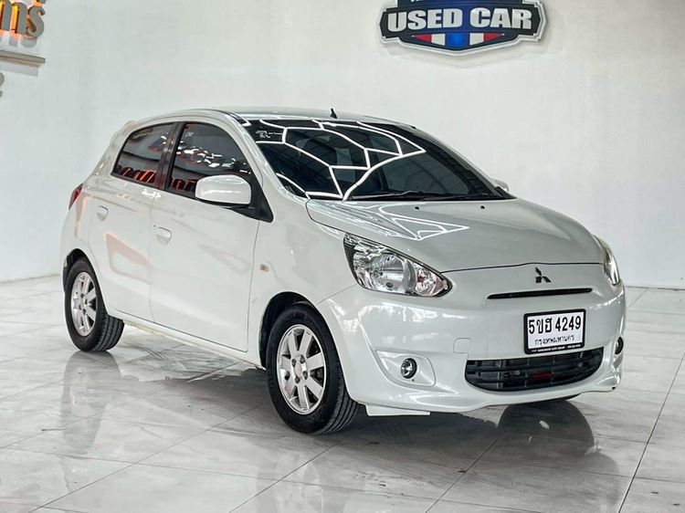 Mitsubishi Mirage 2013 1.2 GLS Limited Sedan เบนซิน ไม่ติดแก๊ส เกียร์อัตโนมัติ ขาว รูปที่ 3