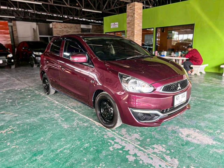 Mitsubishi Mirage 2017 1.2 GLX Sedan เบนซิน ไม่ติดแก๊ส เกียร์อัตโนมัติ แดง รูปที่ 3