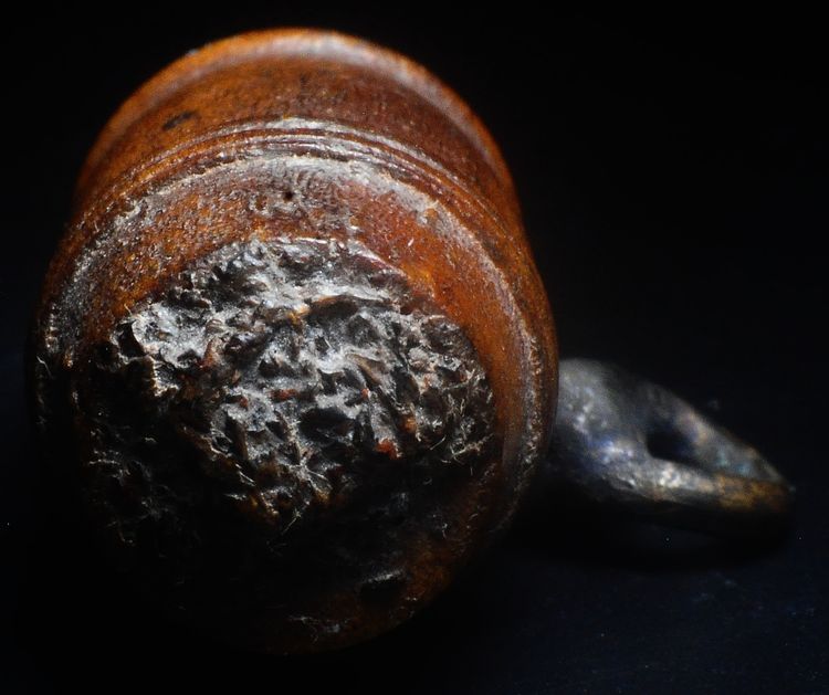 ตะโพนหลวงพ่อพัก วัดโบสถ์ ผิวเก่าๆ สภาพตามรูป แบ่งบูชา 800ครับ รูปที่ 4