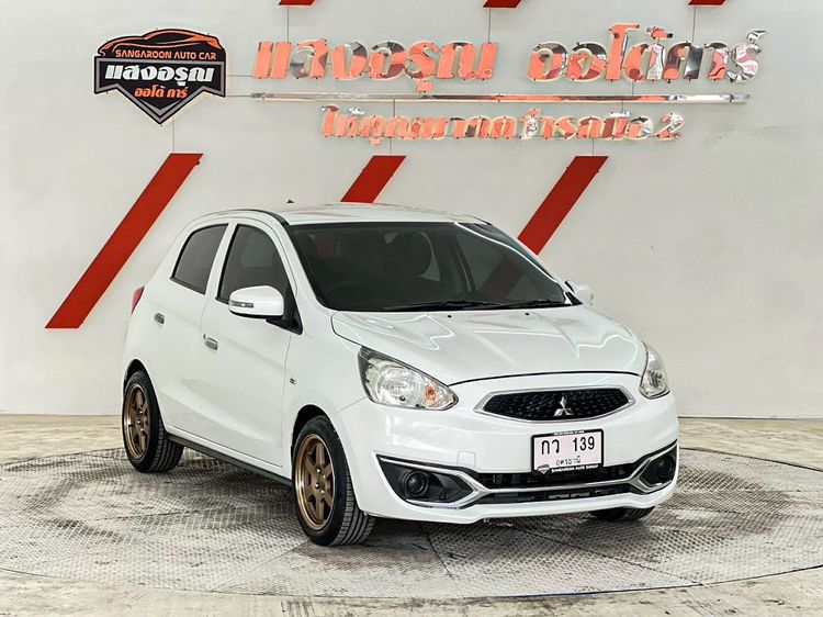 Mitsubishi Mirage 2016 1.2 GLX Sedan เบนซิน ไม่ติดแก๊ส เกียร์อัตโนมัติ ขาว รูปที่ 3