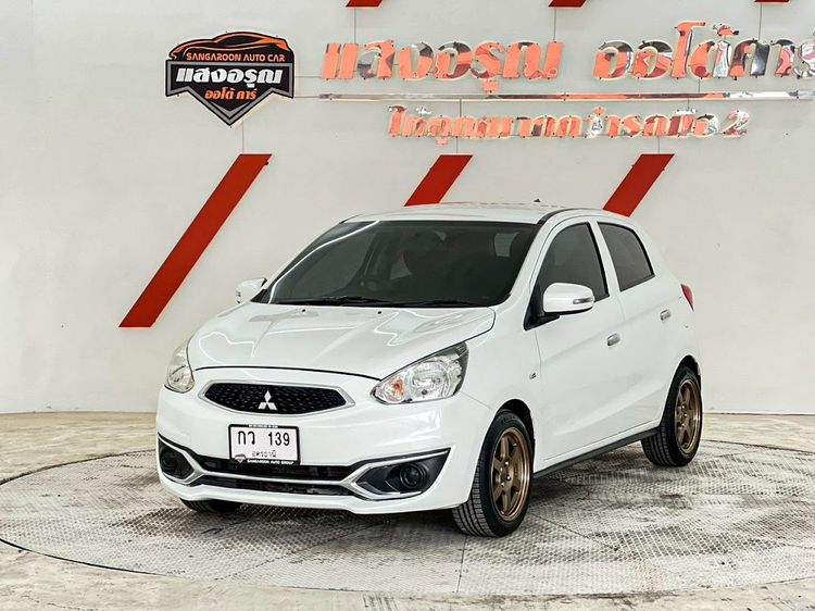 รถ Mitsubishi Mirage 1.2 GLX สี ขาว