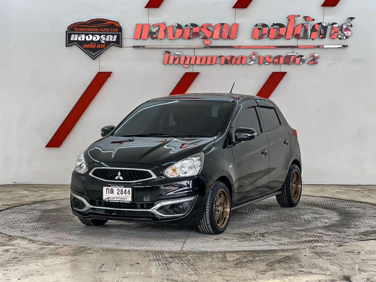 Mitsubishi Mirage 2018 1.2 GLX Sedan เบนซิน ไม่ติดแก๊ส เกียร์อัตโนมัติ ดำ