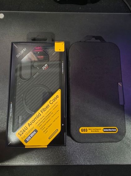 ขายคู่เคส s26 ultra aulumu aramid fiber case กับ aulumu g03 Magnatic Multi-Functional Metal Card Case รูปที่ 2