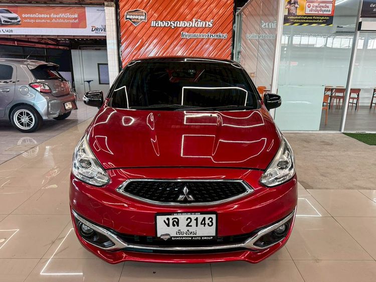 Mitsubishi Mirage 2018 1.2 GLS Limited Sedan เบนซิน ไม่ติดแก๊ส เกียร์อัตโนมัติ แดง รูปที่ 2