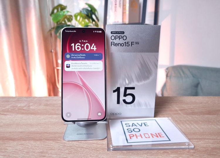 OPPO Reno 15 F 8+256GB สี Pink เครื่องสวย ราคาเพียง 9,990.- มีประกันร้าน 60 วัน รูปที่ 2