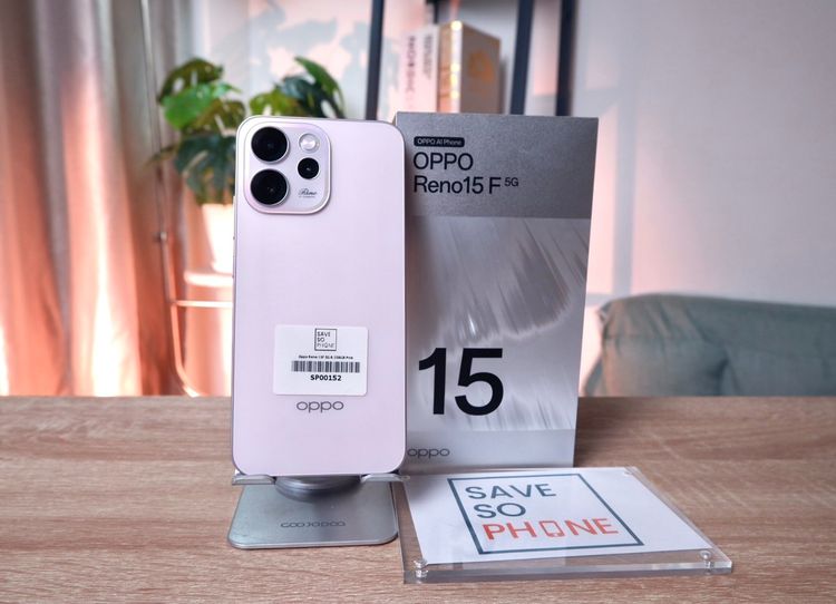 อื่นๆ 256 GB OPPO Reno 15 F 8+256GB สี Pink เครื่องสวย ราคาเพียง 9,990.- มีประกันร้าน 60 วัน