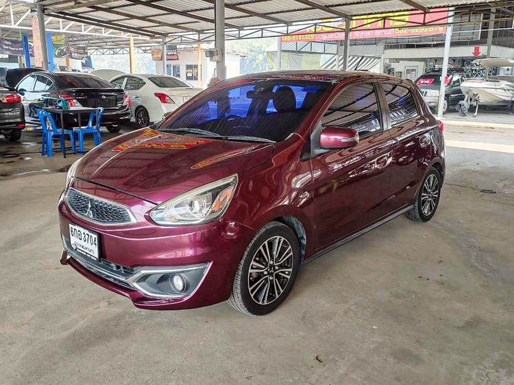 Mitsubishi Mirage 2016 1.2 GLS Sedan เบนซิน ไม่ติดแก๊ส เกียร์อัตโนมัติ แดง