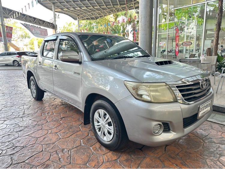 Toyota Hilux Vigo Champ 2014 Double Cab 2.5 J Pickup ดีเซล เกียร์ธรรมดา เทา รูปที่ 2