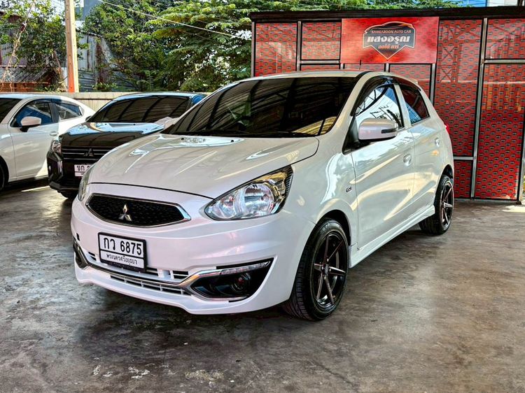 Mitsubishi Mirage 2019 1.2 GLX Sedan เบนซิน ไม่ติดแก๊ส เกียร์อัตโนมัติ ขาว