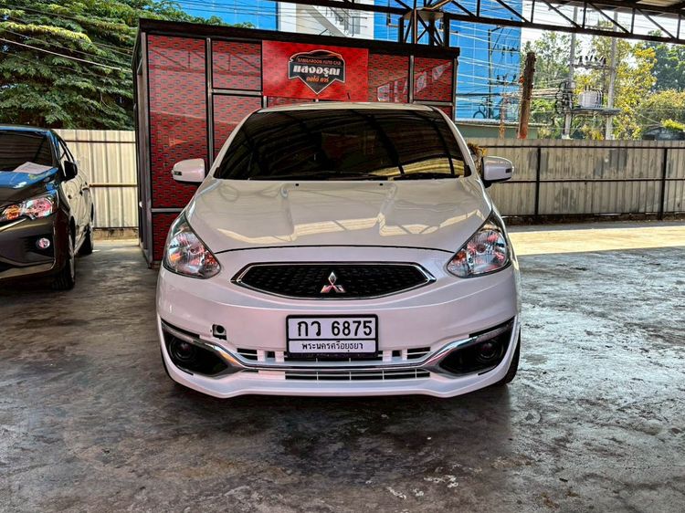 Mitsubishi Mirage 2019 1.2 GLX Sedan เบนซิน ไม่ติดแก๊ส เกียร์อัตโนมัติ ขาว รูปที่ 2