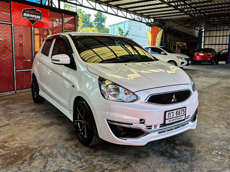 Mitsubishi Mirage 2019 1.2 GLX Sedan เบนซิน ไม่ติดแก๊ส เกียร์อัตโนมัติ ขาว รูปที่ 3