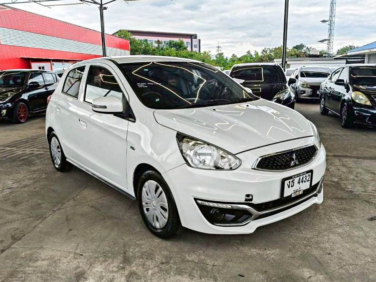 Mitsubishi Mirage 2018 1.2 GLX Sedan เบนซิน ไม่ติดแก๊ส เกียร์อัตโนมัติ ขาว รูปที่ 3