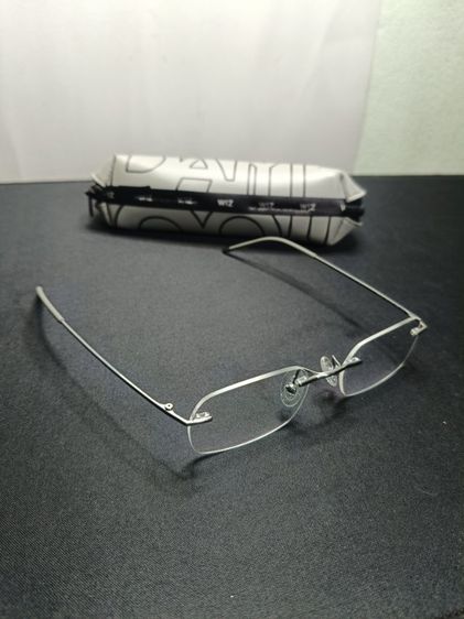อื่นๆ แว่นสายตา แว่นตา WIZ EXCLUSIVE (W5112) กรอบเจาะไทเทเนียม สีเงิน ทรงหรู ของแท้พร้อมกล่อง