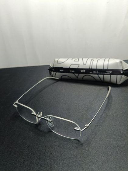 แว่นตา WIZ EXCLUSIVE (W5112) กรอบเจาะไทเทเนียม สีเงิน ทรงหรู ของแท้พร้อมกล่อง รูปที่ 10