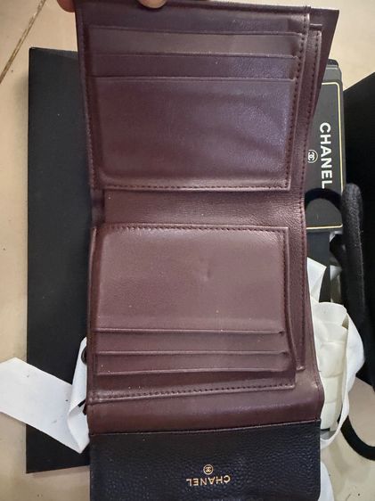 Chanel wallet tri-fold holo18 รุ่น3พับอุปกรณ์ครบ ของแท้ รูปที่ 3