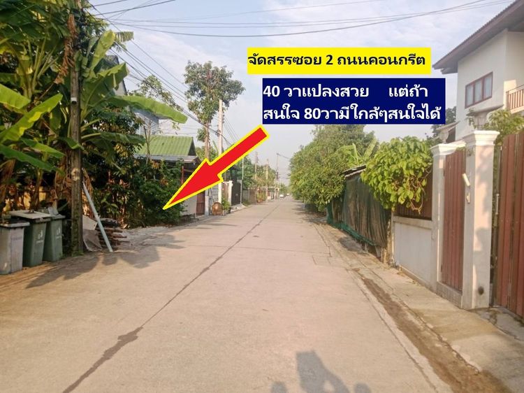 ขายที่ดินสายไหมซอย 6 หรือพหลโยธิน 54ทับ1แยก 8-4-3 ที่ดินจัดสรร ถนนคอนกรีตรอบด้วยบ้านดีๆ 40 ตารางวา แปลงเดียวที่เหลือตรงนี้ราคาเพียง 1 ล้าน