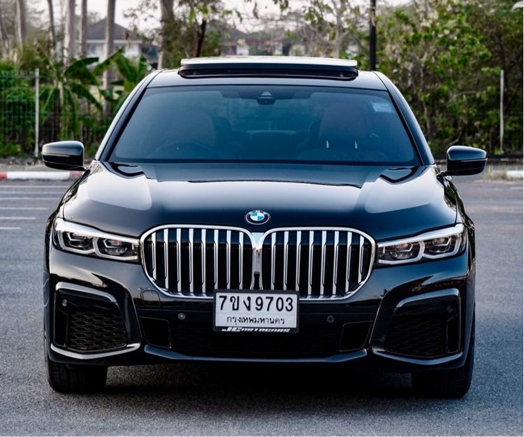 BMW Series 7 2021 730Ld Sedan ดีเซล ไม่ติดแก๊ส เกียร์อัตโนมัติ ดำ รูปที่ 2